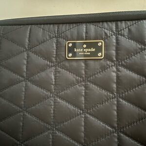 Kate Spade Black Quilted Laptop Case